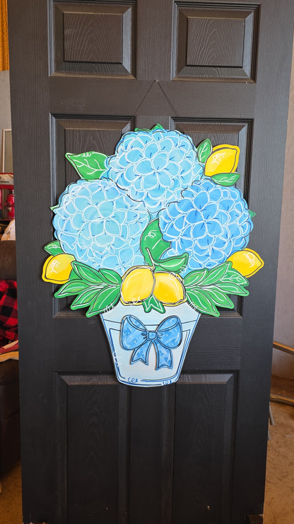 XXL Hydrangea and Lemon Planter