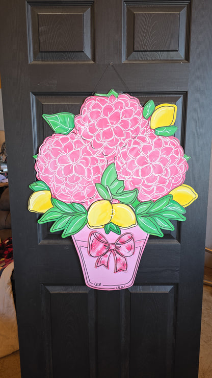 XXL Hydrangea and Lemon Planter