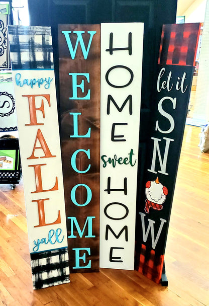 Front Porch Welcome Board