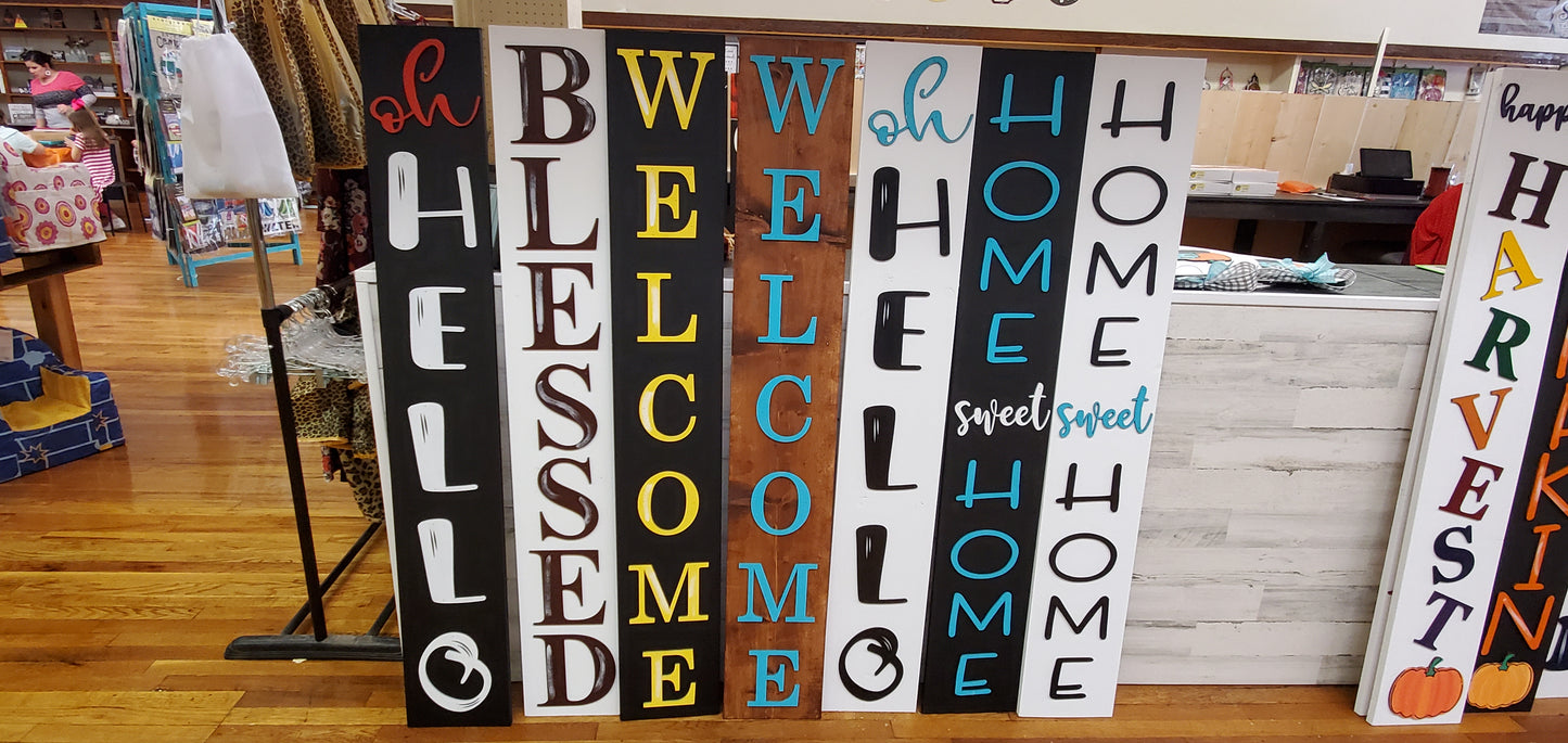 Front Porch Welcome Board