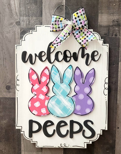 Easter Peeps Plaque