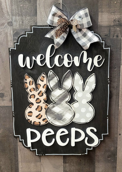 Easter Peeps Plaque