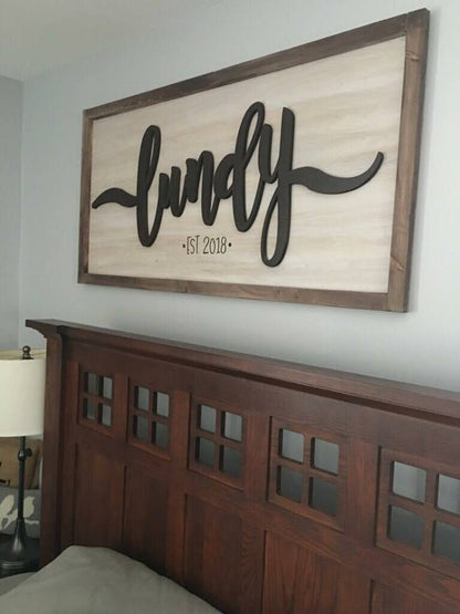Framed Name/Logo Sign