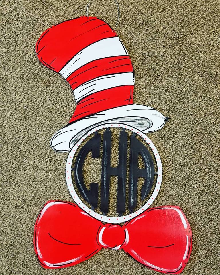Cat in the Hat Monogram