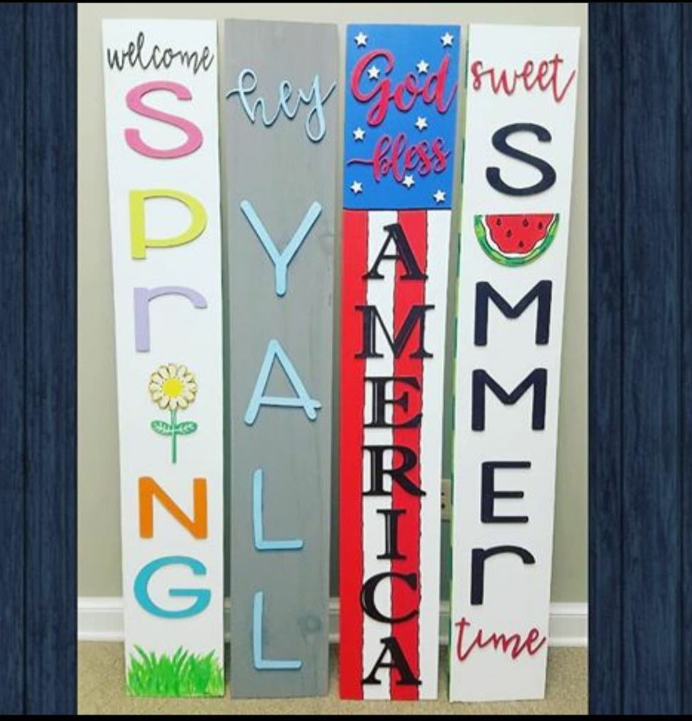 Spring and Summer are one reversible board! 